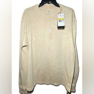 Nike Max90 "We Transcend" Long Sleeve T Shirt Brown Floral Men's Size Small RARE